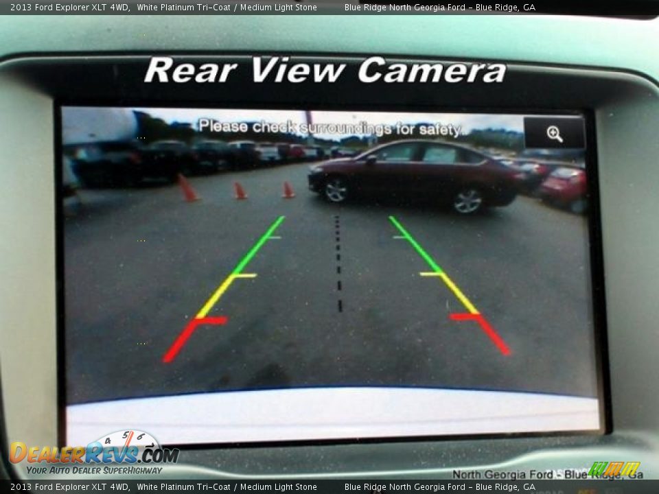2013 Ford Explorer XLT 4WD White Platinum Tri-Coat / Medium Light Stone Photo #23