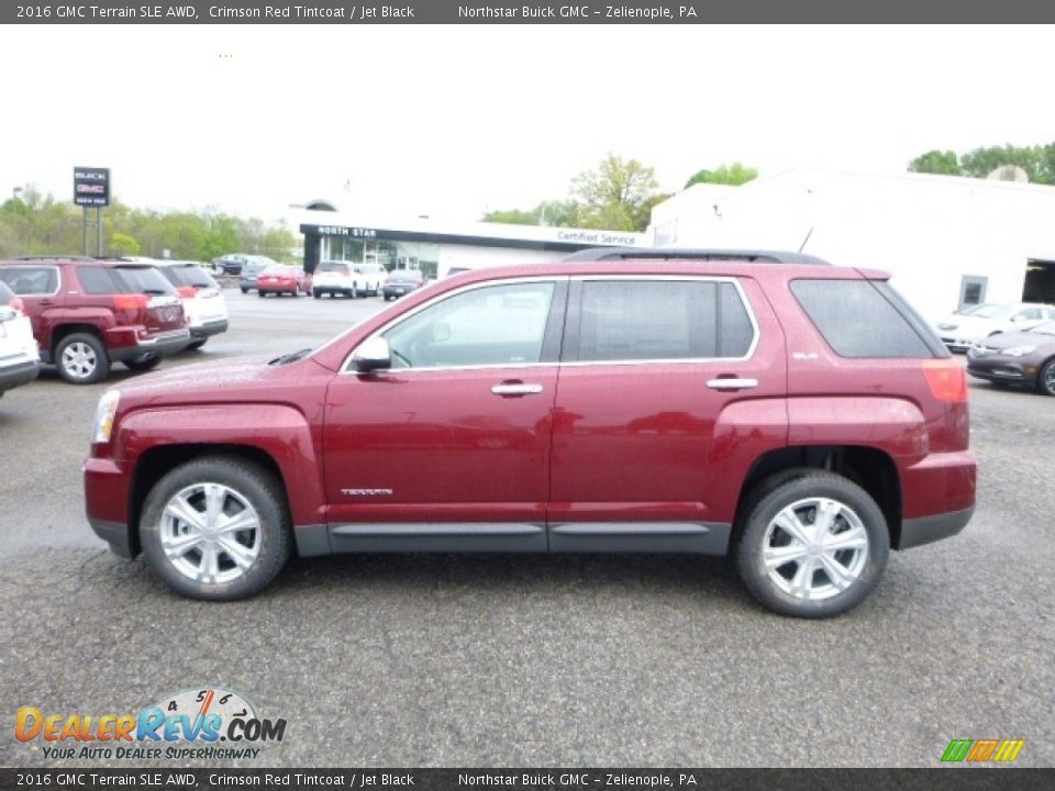 2016 GMC Terrain SLE AWD Crimson Red Tintcoat / Jet Black Photo #2