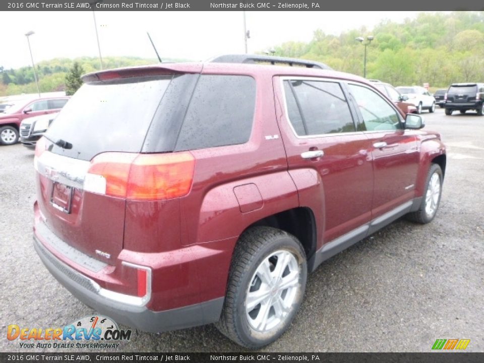 2016 GMC Terrain SLE AWD Crimson Red Tintcoat / Jet Black Photo #5