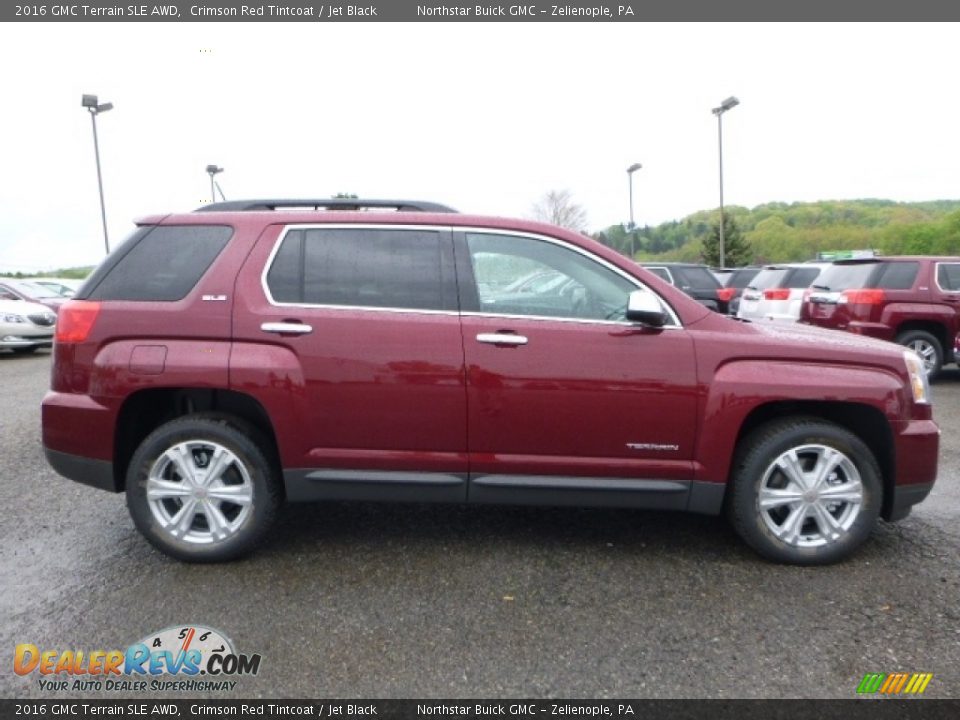 2016 GMC Terrain SLE AWD Crimson Red Tintcoat / Jet Black Photo #6