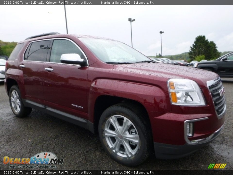 2016 GMC Terrain SLE AWD Crimson Red Tintcoat / Jet Black Photo #7