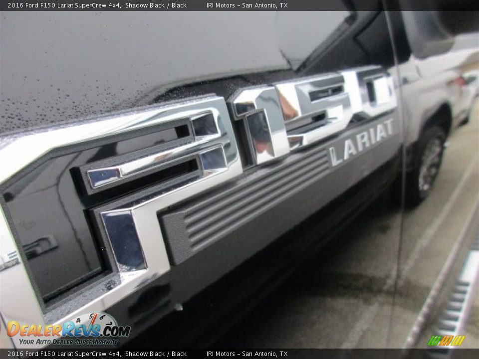 2016 Ford F150 Lariat SuperCrew 4x4 Shadow Black / Black Photo #3