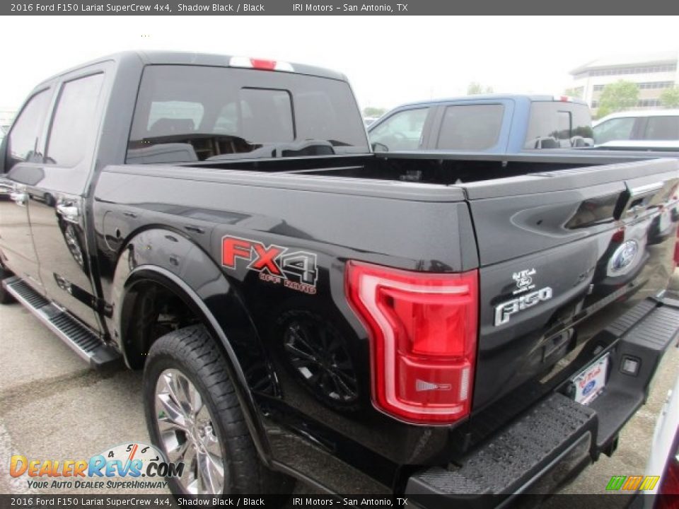 2016 Ford F150 Lariat SuperCrew 4x4 Shadow Black / Black Photo #5