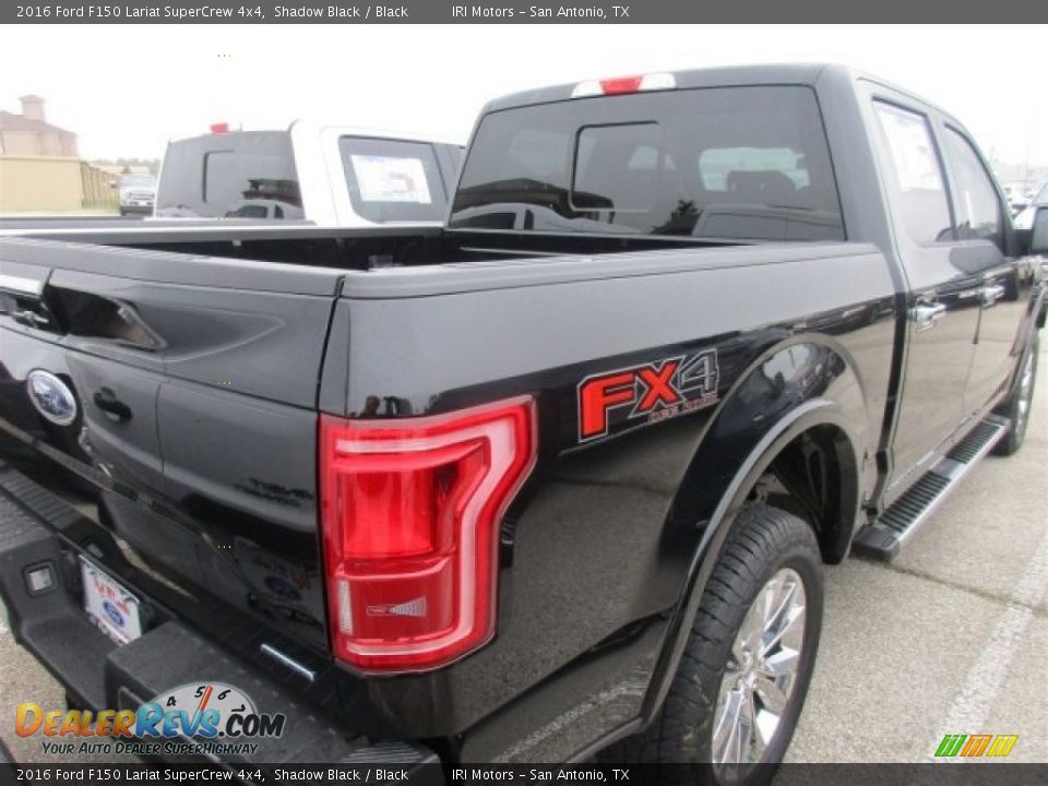 2016 Ford F150 Lariat SuperCrew 4x4 Shadow Black / Black Photo #7