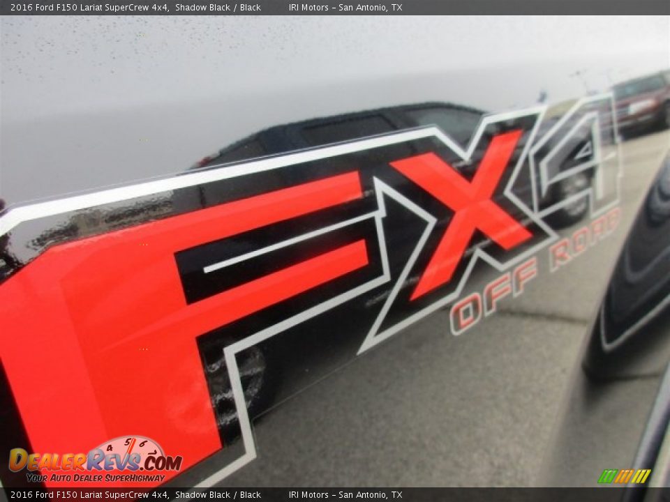 2016 Ford F150 Lariat SuperCrew 4x4 Shadow Black / Black Photo #8