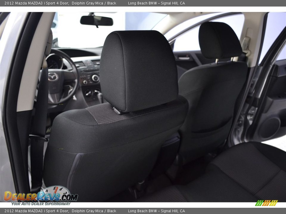 2012 Mazda MAZDA3 i Sport 4 Door Dolphin Gray Mica / Black Photo #13