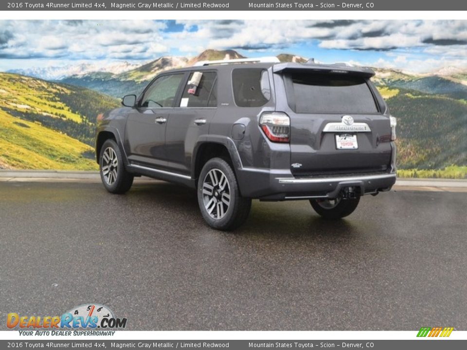 2016 Toyota 4Runner Limited 4x4 Magnetic Gray Metallic / Limited Redwood Photo #3