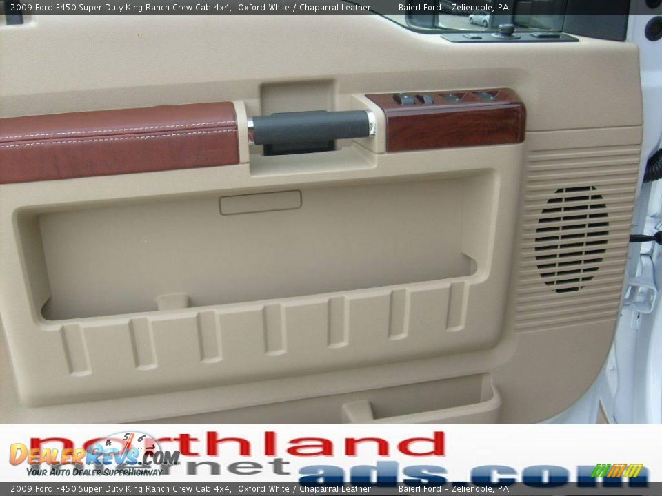 2009 Ford F450 Super Duty King Ranch Crew Cab 4x4 Oxford White / Chaparral Leather Photo #11