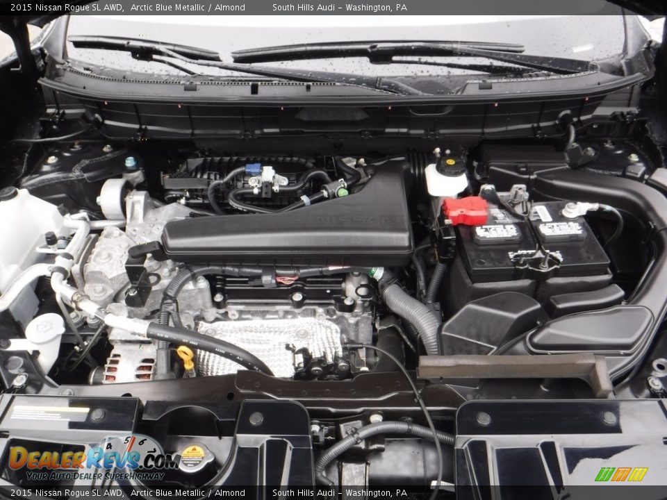 2015 Nissan Rogue SL AWD Arctic Blue Metallic / Almond Photo #15