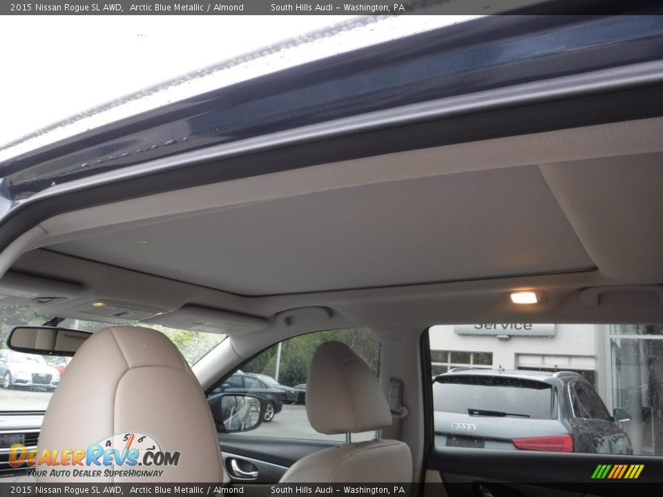 2015 Nissan Rogue SL AWD Arctic Blue Metallic / Almond Photo #16