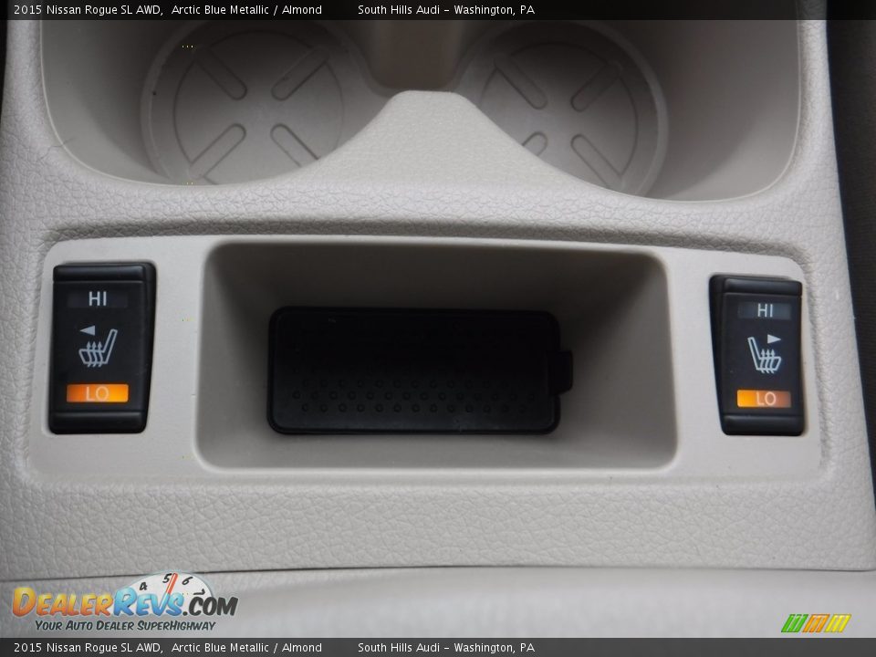 2015 Nissan Rogue SL AWD Arctic Blue Metallic / Almond Photo #25