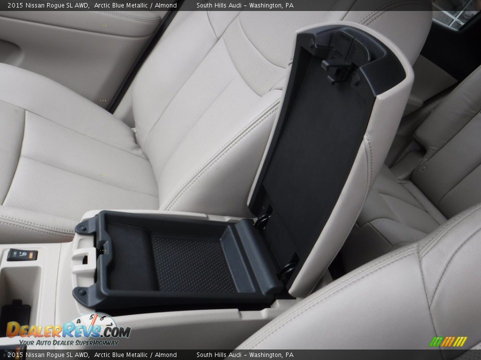 2015 Nissan Rogue SL AWD Arctic Blue Metallic / Almond Photo #26