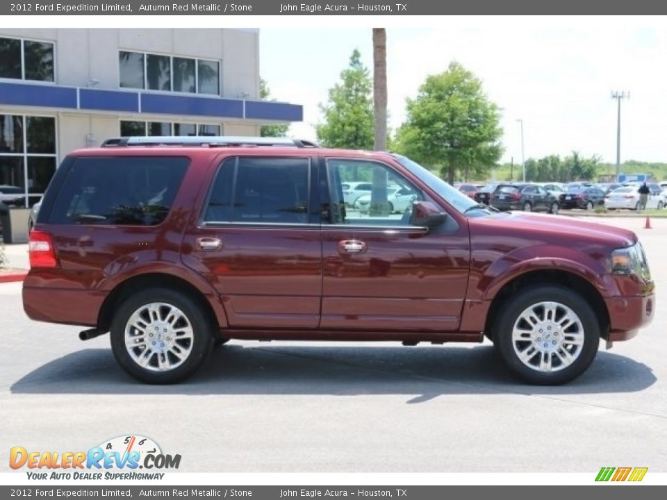 2012 Ford Expedition Limited Autumn Red Metallic / Stone Photo #8