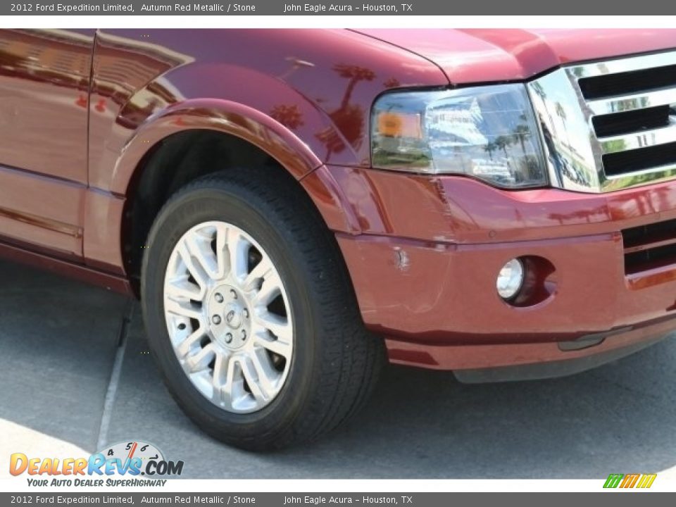 2012 Ford Expedition Limited Autumn Red Metallic / Stone Photo #10