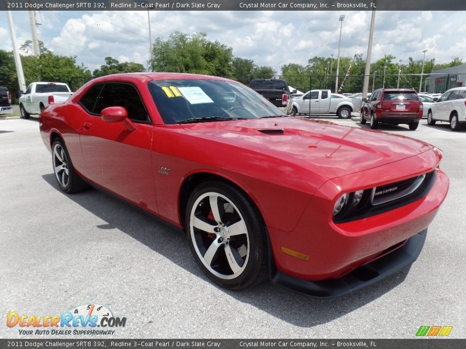 2011 Dodge Challenger SRT8 392 Redline 3-Coat Pearl / Dark Slate Gray Photo #10