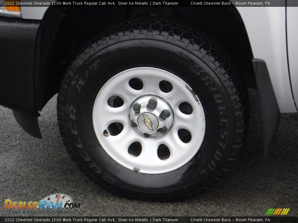 2012 Chevrolet Silverado 1500 Work Truck Regular Cab 4x4 Silver Ice Metallic / Dark Titanium Photo #3