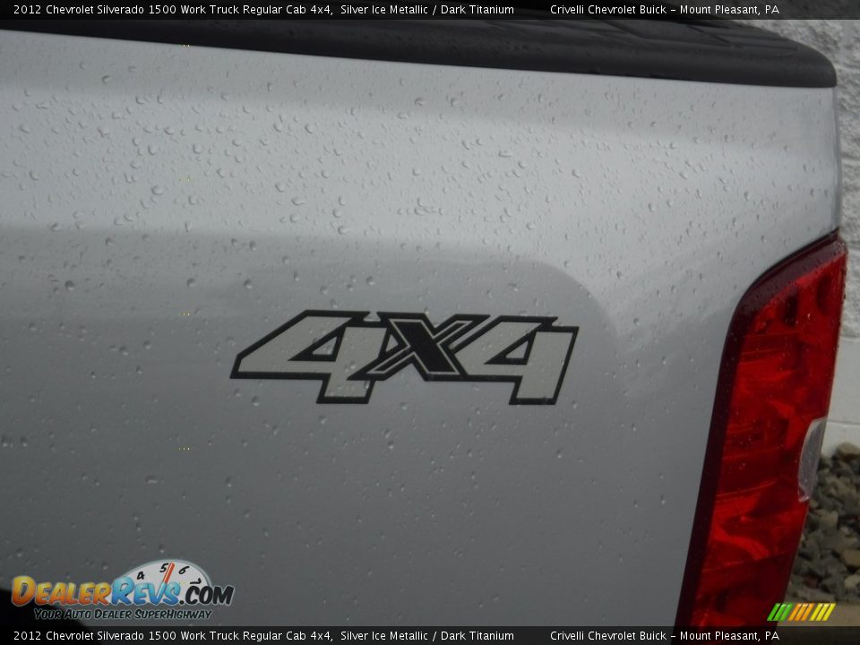 2012 Chevrolet Silverado 1500 Work Truck Regular Cab 4x4 Silver Ice Metallic / Dark Titanium Photo #4