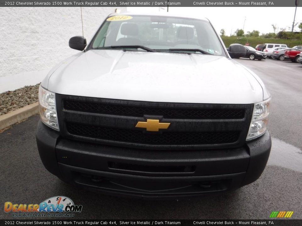2012 Chevrolet Silverado 1500 Work Truck Regular Cab 4x4 Silver Ice Metallic / Dark Titanium Photo #5