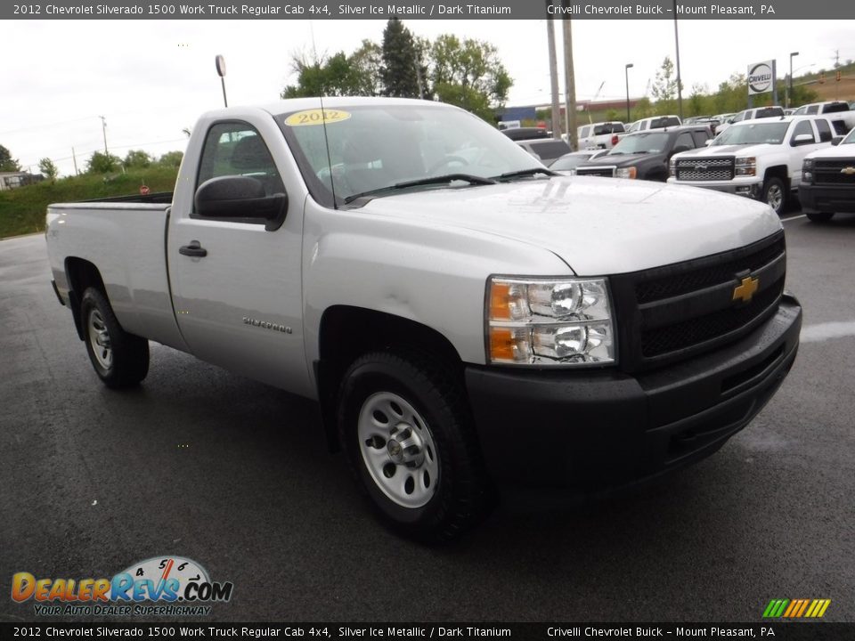 2012 Chevrolet Silverado 1500 Work Truck Regular Cab 4x4 Silver Ice Metallic / Dark Titanium Photo #6