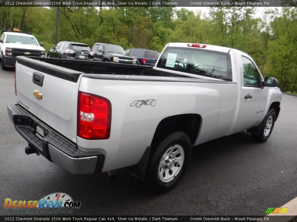 2012 Chevrolet Silverado 1500 Work Truck Regular Cab 4x4 Silver Ice Metallic / Dark Titanium Photo #7