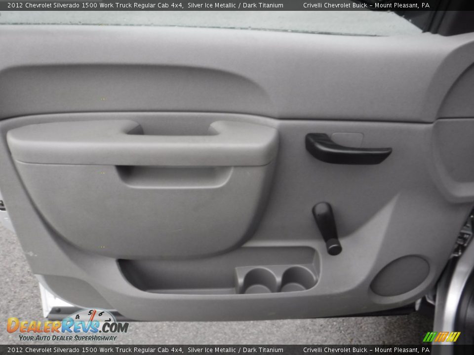 2012 Chevrolet Silverado 1500 Work Truck Regular Cab 4x4 Silver Ice Metallic / Dark Titanium Photo #13
