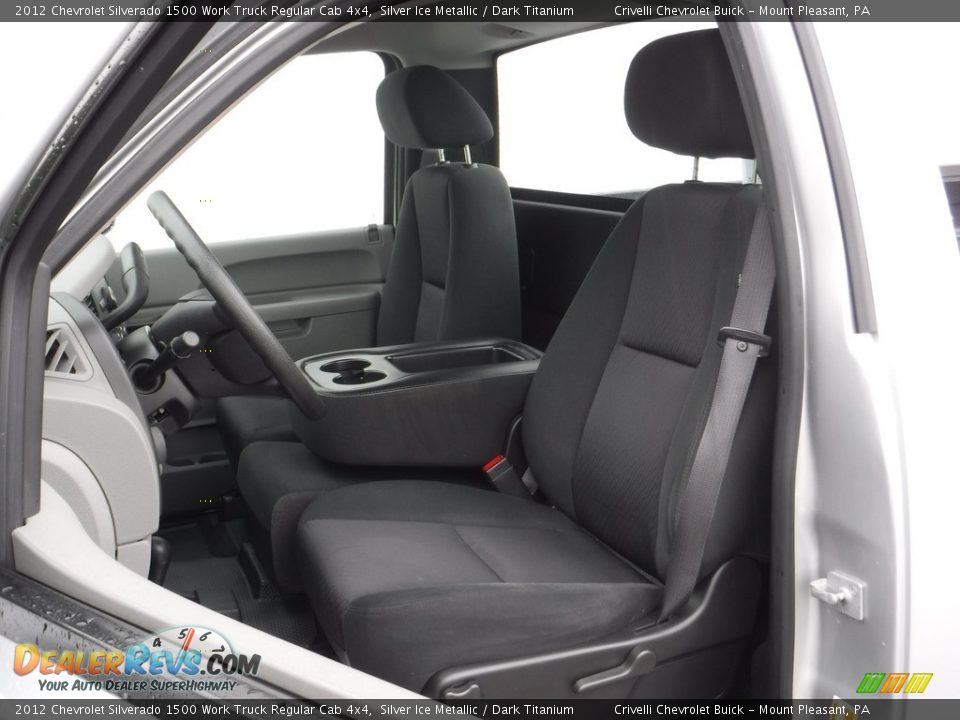 2012 Chevrolet Silverado 1500 Work Truck Regular Cab 4x4 Silver Ice Metallic / Dark Titanium Photo #14