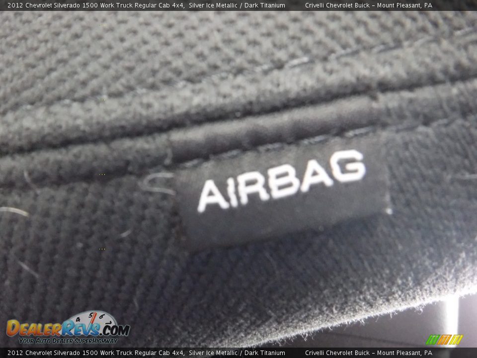 2012 Chevrolet Silverado 1500 Work Truck Regular Cab 4x4 Silver Ice Metallic / Dark Titanium Photo #15