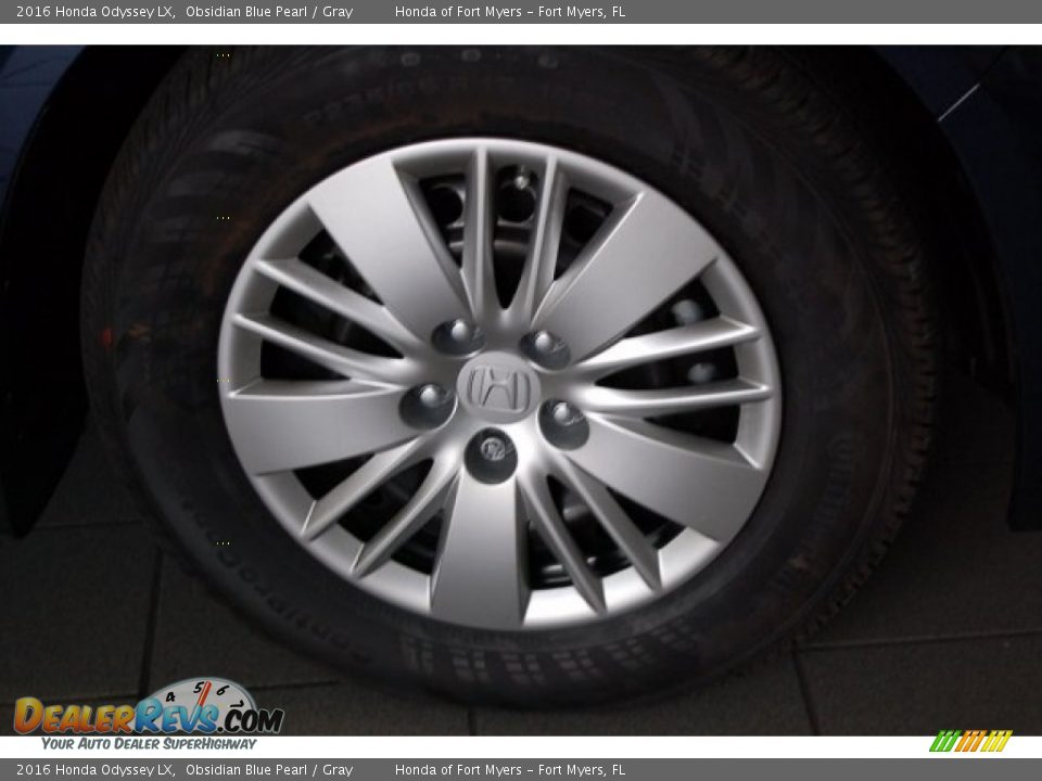 2016 Honda Odyssey LX Obsidian Blue Pearl / Gray Photo #4