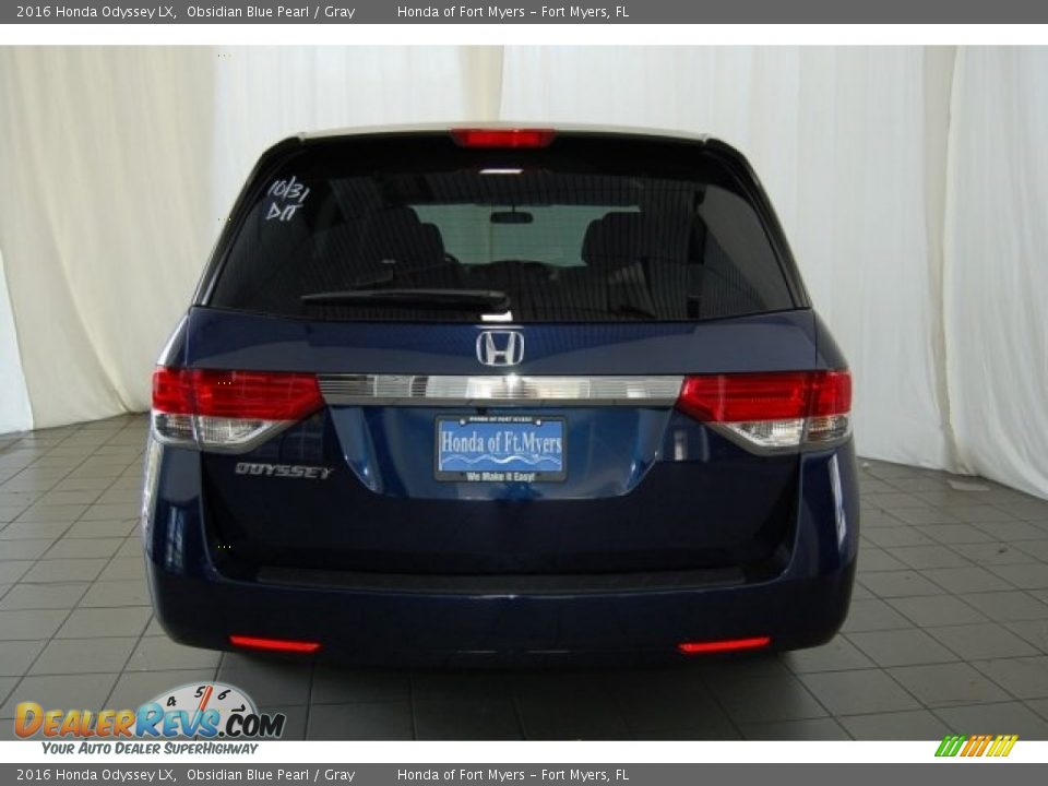 2016 Honda Odyssey LX Obsidian Blue Pearl / Gray Photo #6