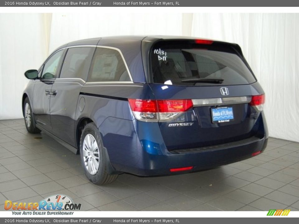 2016 Honda Odyssey LX Obsidian Blue Pearl / Gray Photo #7