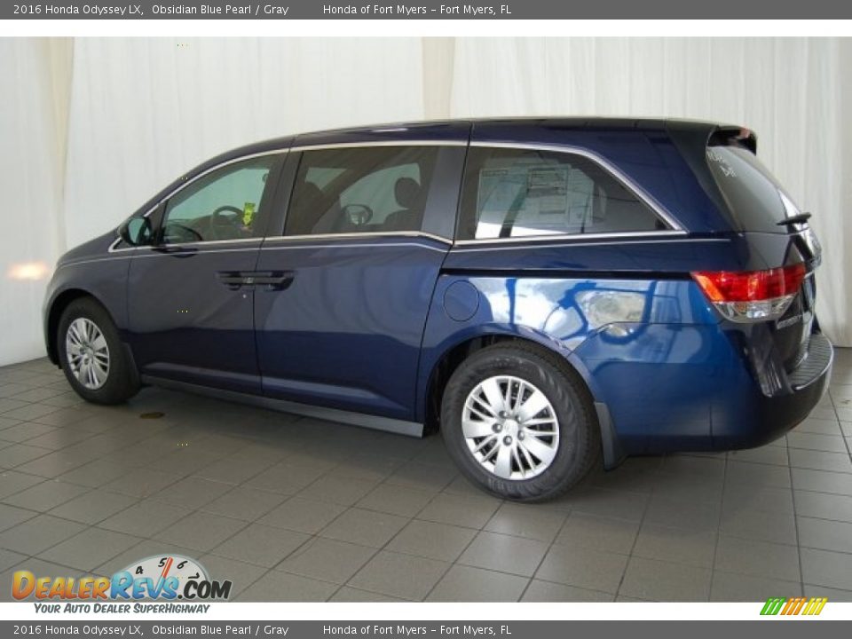2016 Honda Odyssey LX Obsidian Blue Pearl / Gray Photo #8