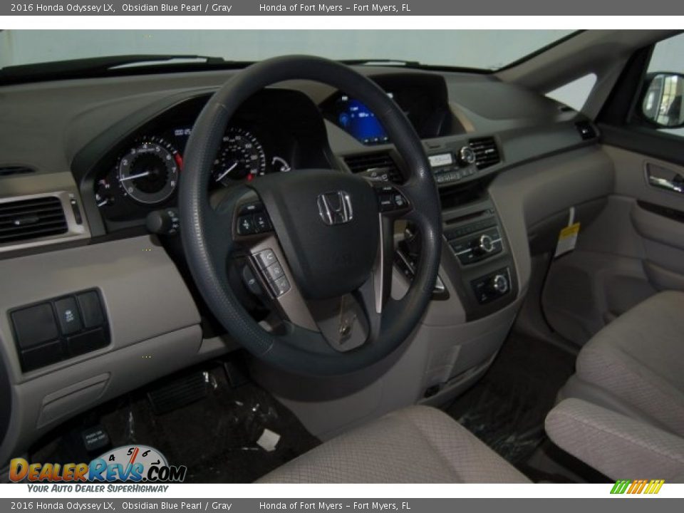 2016 Honda Odyssey LX Obsidian Blue Pearl / Gray Photo #10