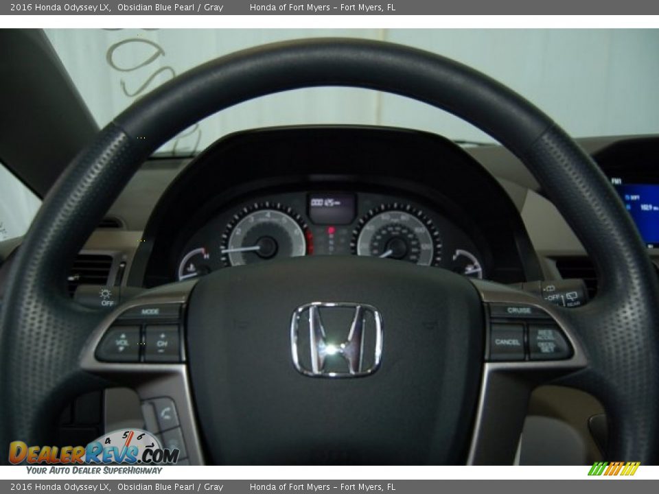 2016 Honda Odyssey LX Obsidian Blue Pearl / Gray Photo #16