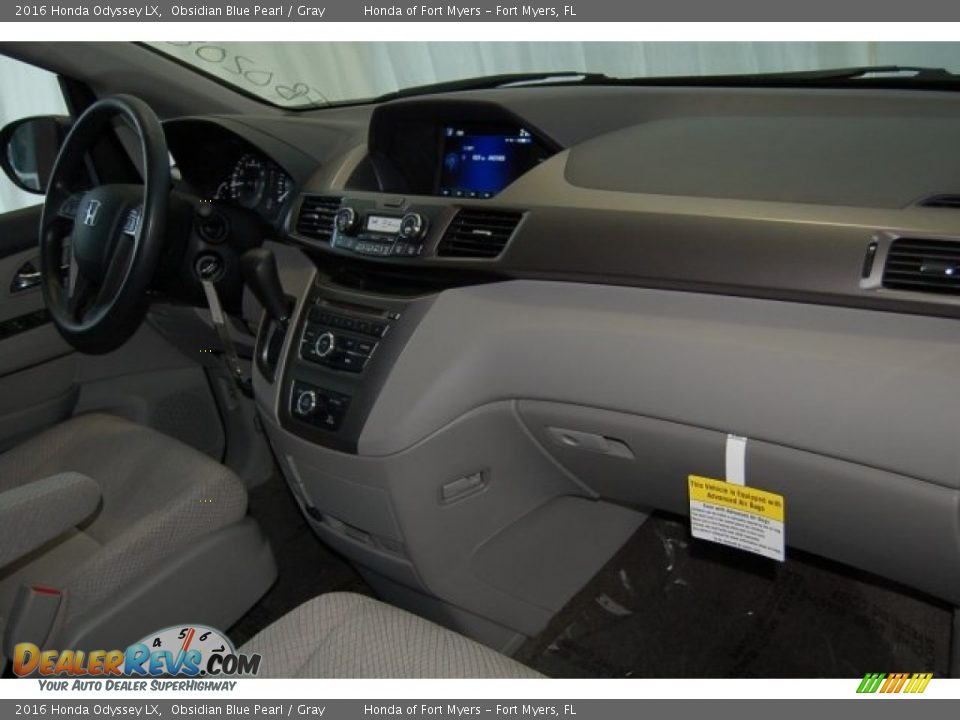 2016 Honda Odyssey LX Obsidian Blue Pearl / Gray Photo #24