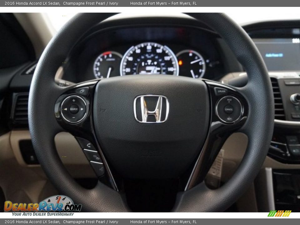 2016 Honda Accord LX Sedan Champagne Frost Pearl / Ivory Photo #10