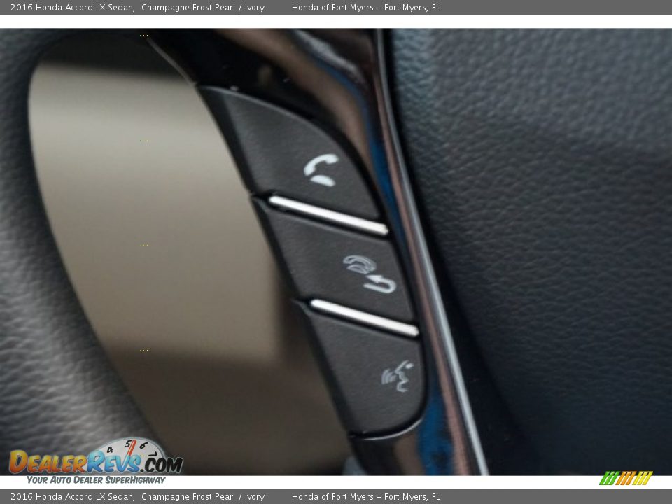 2016 Honda Accord LX Sedan Champagne Frost Pearl / Ivory Photo #12