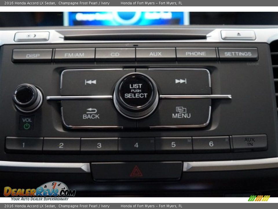 2016 Honda Accord LX Sedan Champagne Frost Pearl / Ivory Photo #16