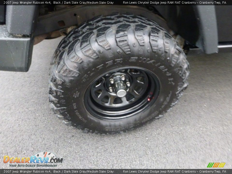 2007 Jeep Wrangler Rubicon 4x4 Black / Dark Slate Gray/Medium Slate Gray Photo #3