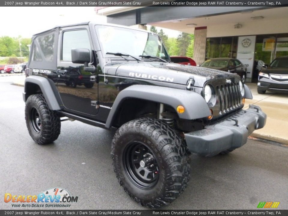 2007 Jeep Wrangler Rubicon 4x4 Black / Dark Slate Gray/Medium Slate Gray Photo #6