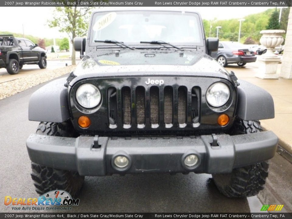 2007 Jeep Wrangler Rubicon 4x4 Black / Dark Slate Gray/Medium Slate Gray Photo #7