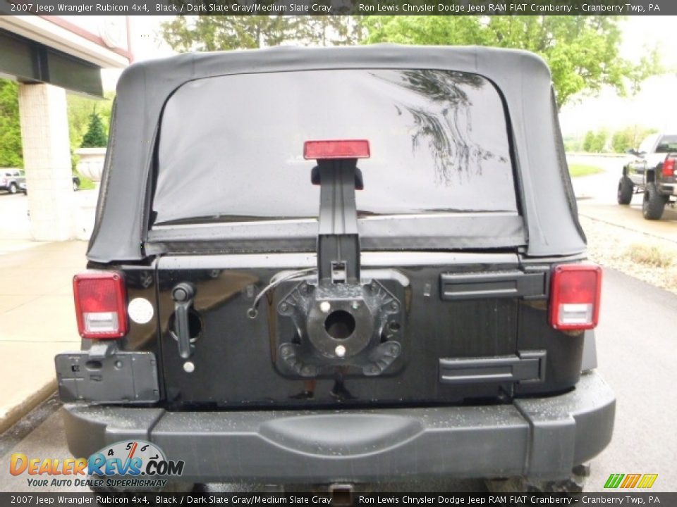 2007 Jeep Wrangler Rubicon 4x4 Black / Dark Slate Gray/Medium Slate Gray Photo #11