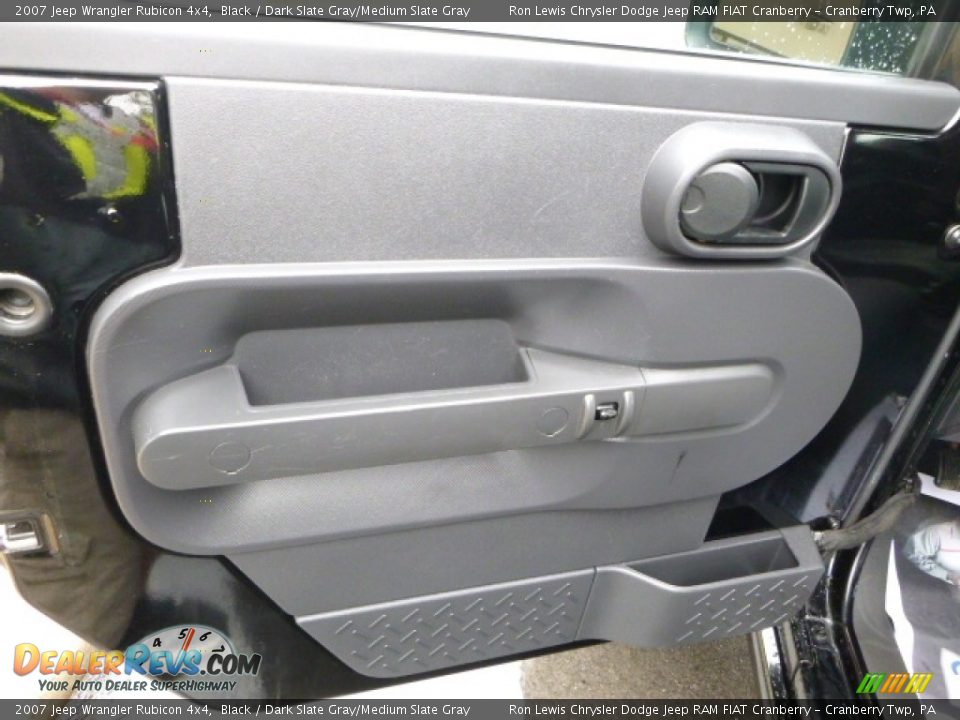 2007 Jeep Wrangler Rubicon 4x4 Black / Dark Slate Gray/Medium Slate Gray Photo #14