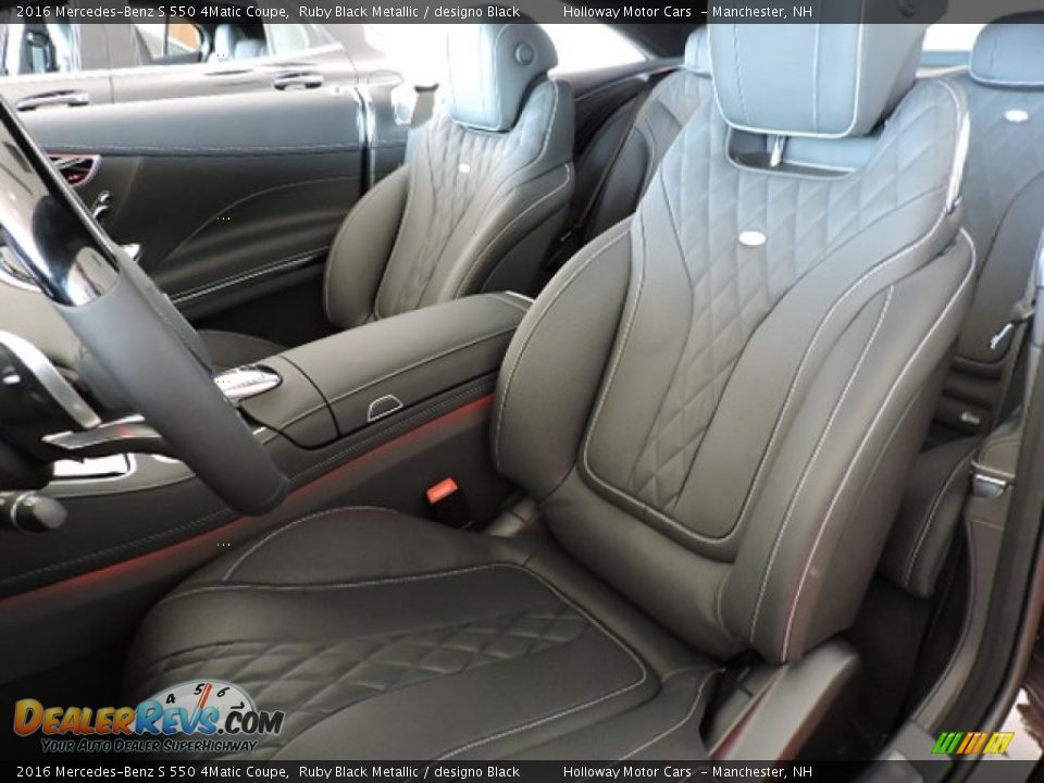 designo Black Interior - 2016 Mercedes-Benz S 550 4Matic Coupe Photo #6