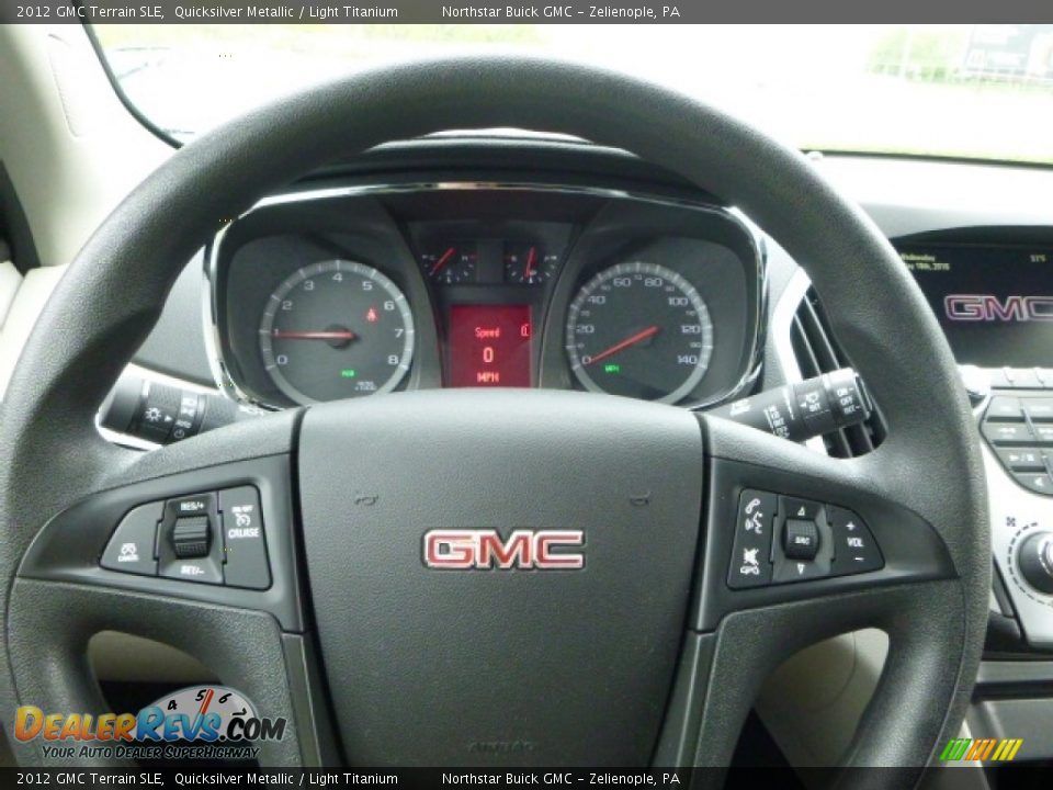 2012 GMC Terrain SLE Quicksilver Metallic / Light Titanium Photo #26