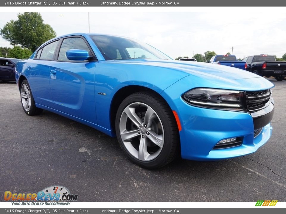 2016 Dodge Charger R/T B5 Blue Pearl / Black Photo #4