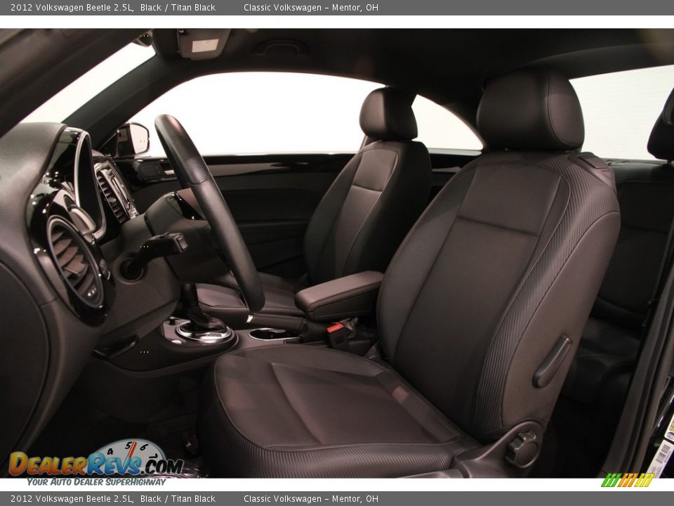 2012 Volkswagen Beetle 2.5L Black / Titan Black Photo #5