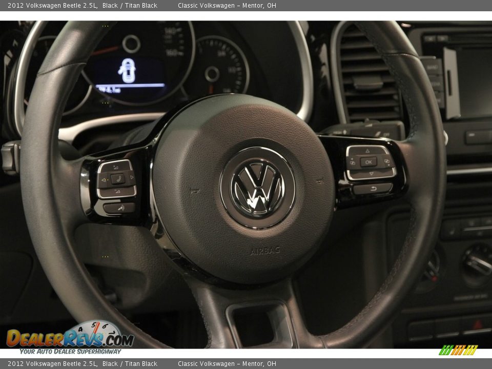 2012 Volkswagen Beetle 2.5L Black / Titan Black Photo #6