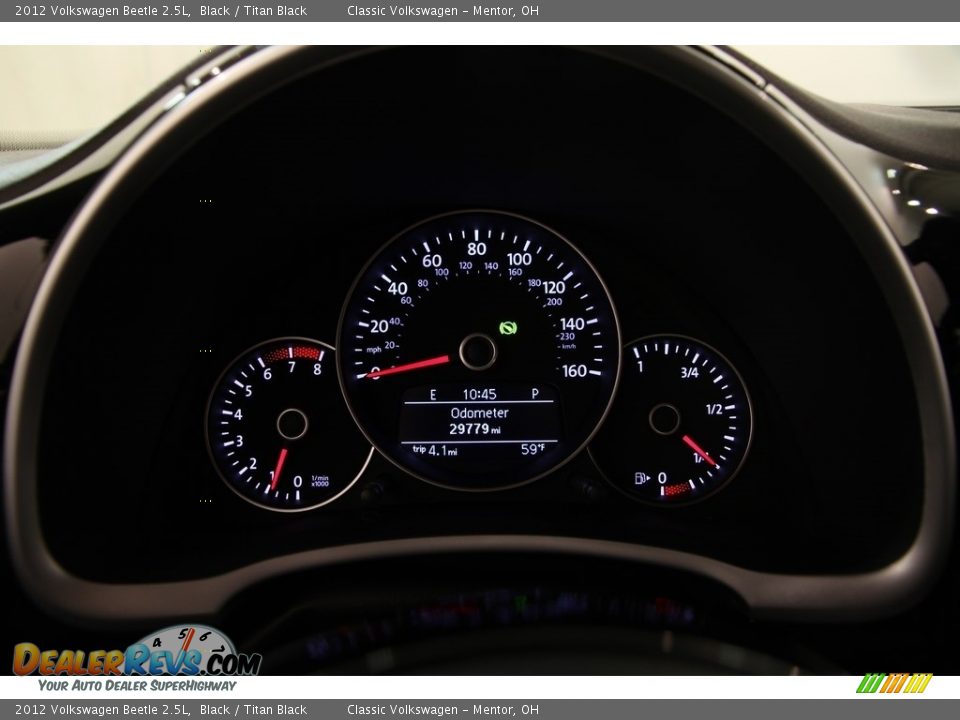 2012 Volkswagen Beetle 2.5L Black / Titan Black Photo #7