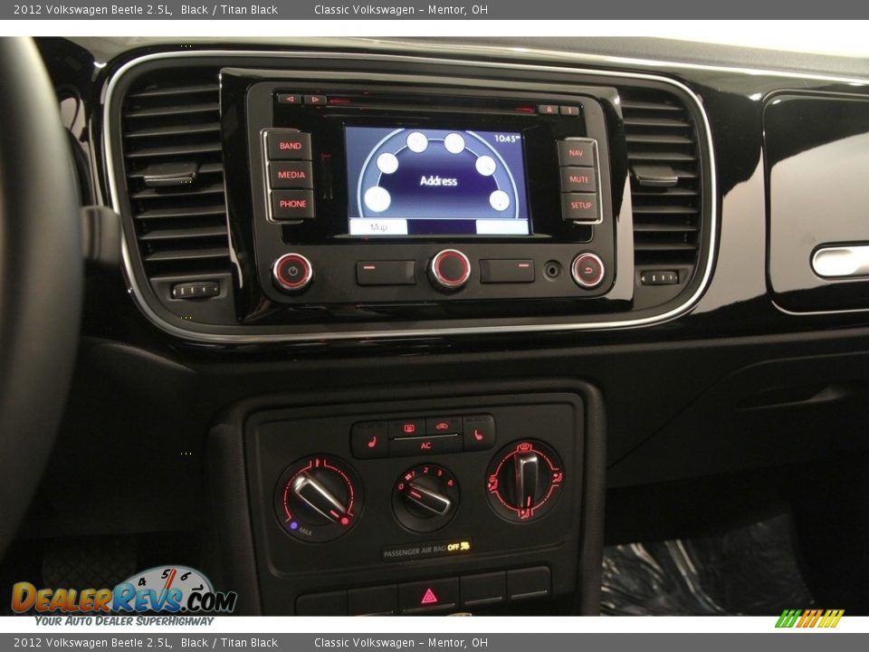 2012 Volkswagen Beetle 2.5L Black / Titan Black Photo #8