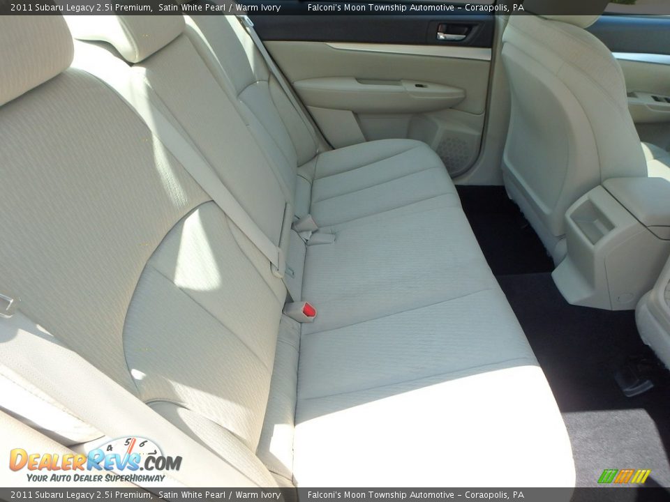 2011 Subaru Legacy 2.5i Premium Satin White Pearl / Warm Ivory Photo #13